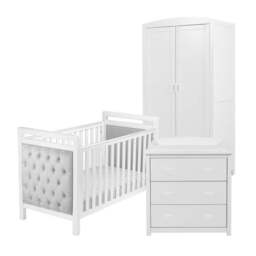 Babymore Velvet Deluxe 3 Piece Nursery Furniture Set - thumbnail 6