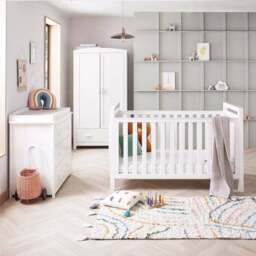 Babymore Velvet Deluxe 3 Piece Nursery Furniture Set - thumbnail 2