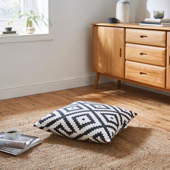 Geo Crewel Floor Cushion - image 1