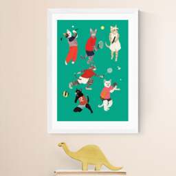 East End Prints Cat Ball Sport Print - thumbnail 1