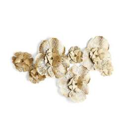 Luxe Floral Gold Metal Wall Art - thumbnail 4