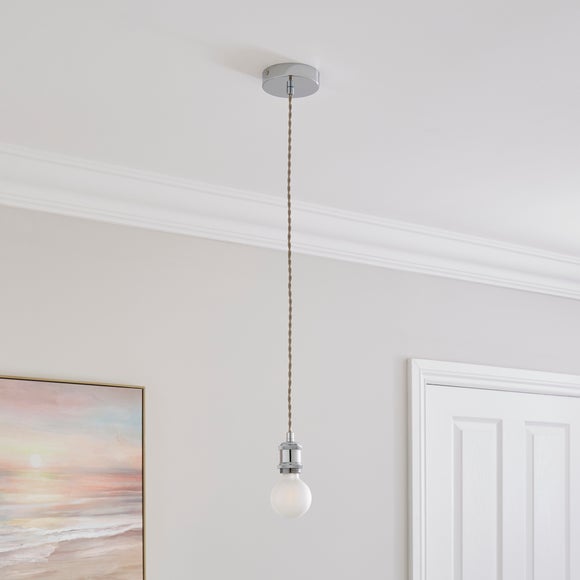 Charlie Herringbone Adjustable Pendant Flex Ceiling Light Cable - image 1