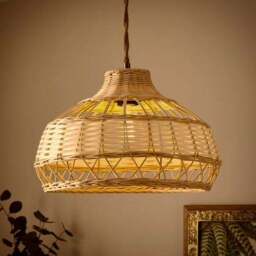 Carmen Rattan Easy Fit Pendant Shade - thumbnail 2