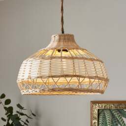 Carmen Rattan Easy Fit Pendant Shade - thumbnail 1