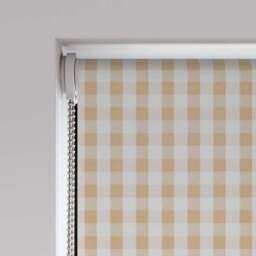 Portloe Gingham Check Blackout Made to Measure Roller Blind - thumbnail 4