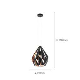 EGLO Carlton Geometric Pendant Light - thumbnail 2