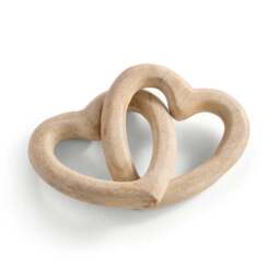 Wooden Linked Hearts Ornament - thumbnail 3