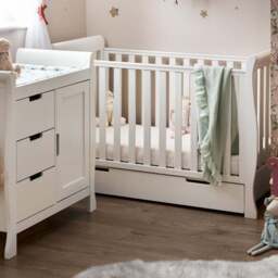 Obaby Stamford Mini 2 Piece Nursery Room Set, White - thumbnail 2