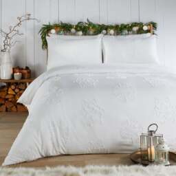 Duvet Day Snow Crystal Duvet Cover and Pillowcase Set