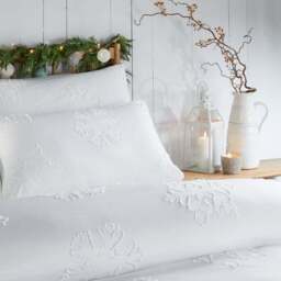 Duvet Day Snow Crystal Duvet Cover and Pillowcase Set - thumbnail 2