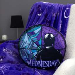 Wednesday Addams Round Cushion - thumbnail 1