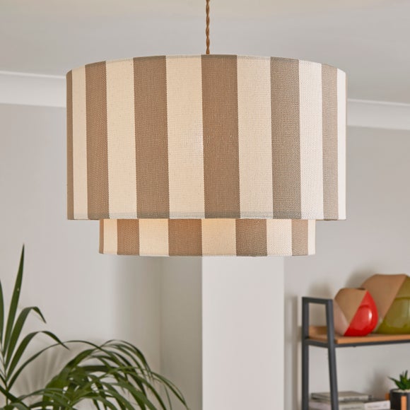 Beatrice Stripe Two Tier Lamp Shade - image 1