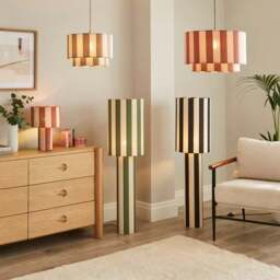 Beatrice Stripe Two Tier Lamp Shade - thumbnail 4