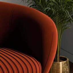 Bella Velvet Cocktail Chair - thumbnail 3