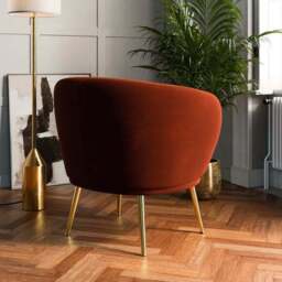 Bella Velvet Cocktail Chair - thumbnail 2