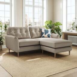 Sven Opulent Velvet Reversible Corner Chaise Sofa - thumbnail 1