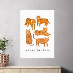 East End Prints Go Tiger Print by Darcie Olley - thumbnail 1