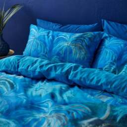 Matthew Williamson Midnight Palms 100% Cotton Reversible Duvet Cover & Pillowcase Set - thumbnail 2