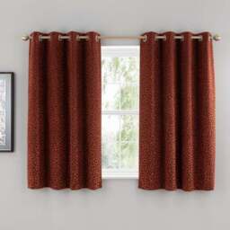 Animal Cut Velvet Eyelet Curtains - thumbnail 6