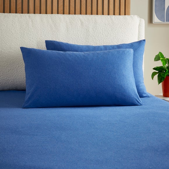 Elements 100% Cotton Jersey Plain Standard Pillowcase Pair - image 1