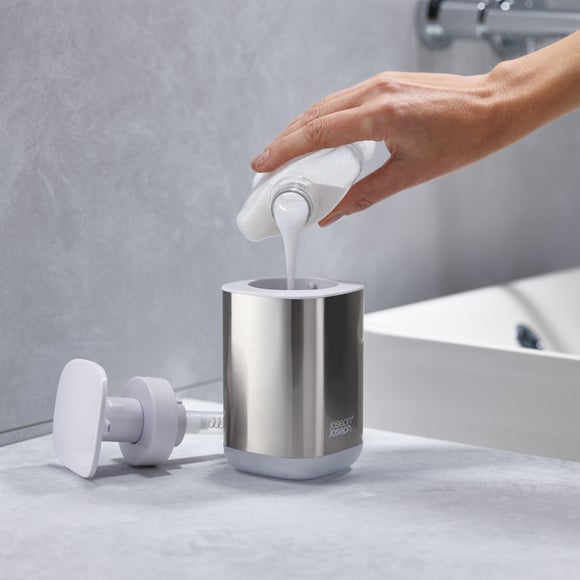Joseph Joseph Presto Steel Soap Dispenser White - image 1