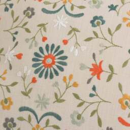 Folk Floral Pencil Pleat Curtains - thumbnail 4