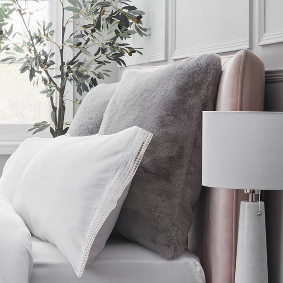 Dorma Purity Faux Fur Continental Pillowcase - image 1