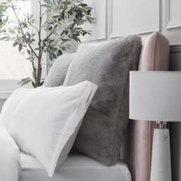Dorma Purity Faux Fur Continental Pillowcase - thumbnail 1