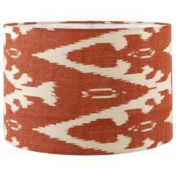 Lars Ikat Patterned Cylinder Lamp Shade - thumbnail 2