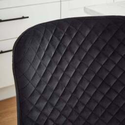 Montreal Counter Height Bar Stool, Velvet - thumbnail 3
