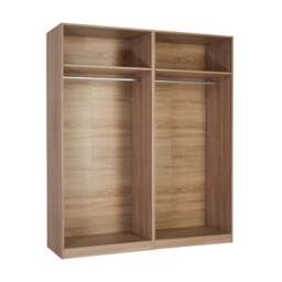 Holborn 4 Door Wardrobe, Natural & Mirrored - thumbnail 2