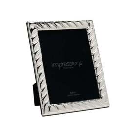 Impressions Silver Plated Swirl Textured Photo Frame - thumbnail 5