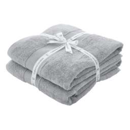 Set of 2 Catherine Lansfield Anti Bacterial Bath Sheets