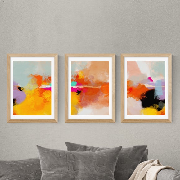 Set of 3 East End Prints Yellow Blush Gallery Wall Framed Prints - image 1