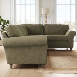 Flori Soft Chenille Corner Sofa - thumbnail 2