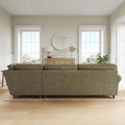 Flori Soft Chenille Corner Sofa - thumbnail 3