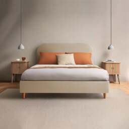Silentnight Fara Bed Frame, Woven Fabric - thumbnail 1