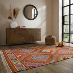 Roshni Kilim Wool Rug - thumbnail 1