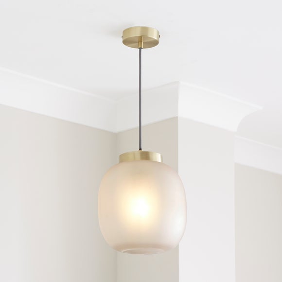 Lixue Recycled Glass Frosted Smoked Pendant Light - image 1