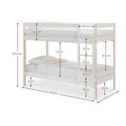 Nova Two Tone Children's Bunk Bed Frame - thumbnail 5