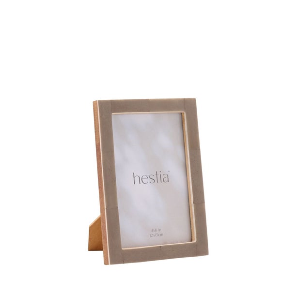 Hestia Grey Thin Stained Bone Effect Photo Frame - image 1