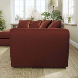 Blake Curved Arm Opulent Velvet Corner Chaise Sofa - thumbnail 2