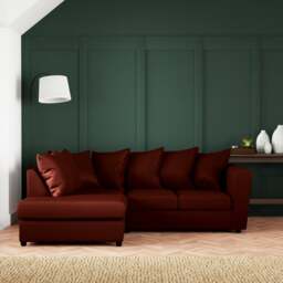 Blake Curved Arm Opulent Velvet Corner Chaise Sofa - thumbnail 1