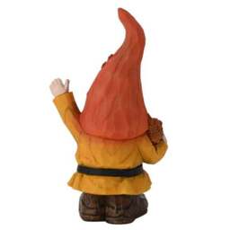 Autumn Gnome Holding Wheat Ornament - thumbnail 2
