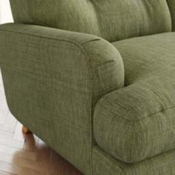 Martha Slub Faux Linen Full Corner Sofa - thumbnail 5