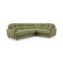Martha Slub Faux Linen Full Corner Sofa - thumbnail 6