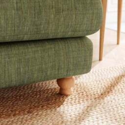 Martha Slub Faux Linen Full Corner Sofa - thumbnail 4