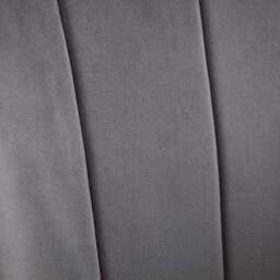 Hobart Set of 2 Scalloped Dining Chairs, Grey Velvet - thumbnail 5