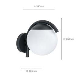 EGLO Prata Vecchia Indoor Outdoor Wall Light - thumbnail 5