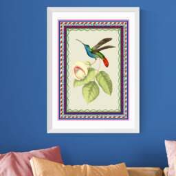 East End Prints Birdframe Hummingbird Print - thumbnail 1